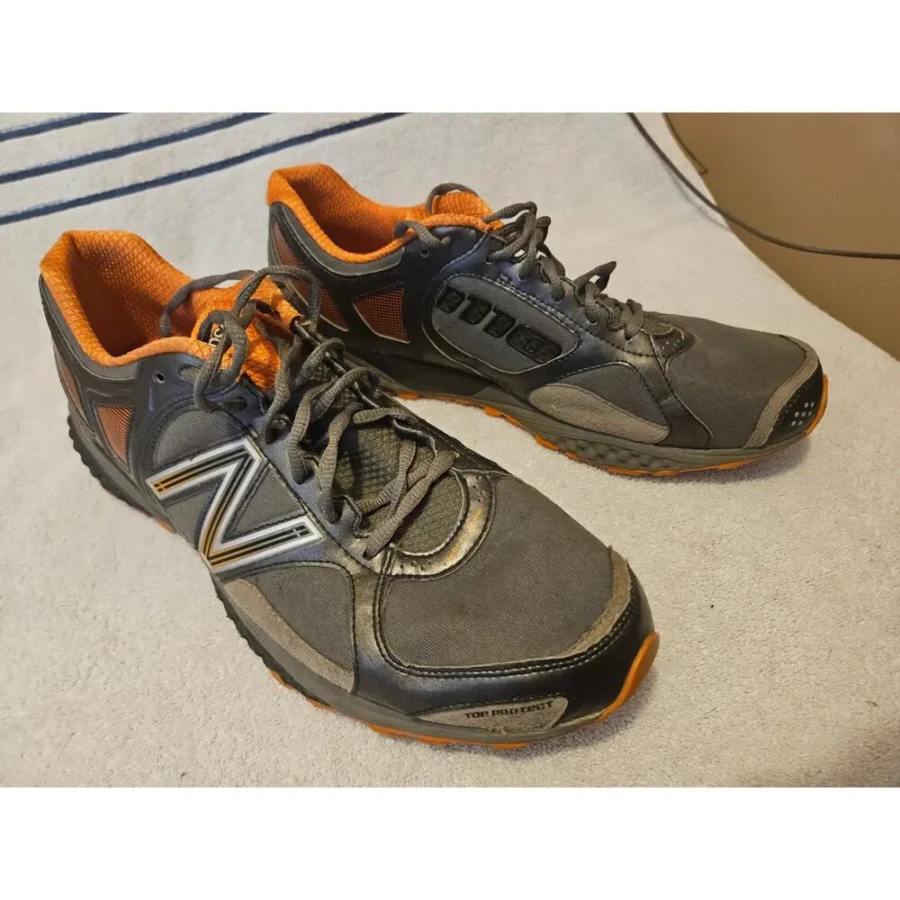 New Balance MT1110OR Minimus Trail Running Shoes Mens 14 EU 49 Gray Orange